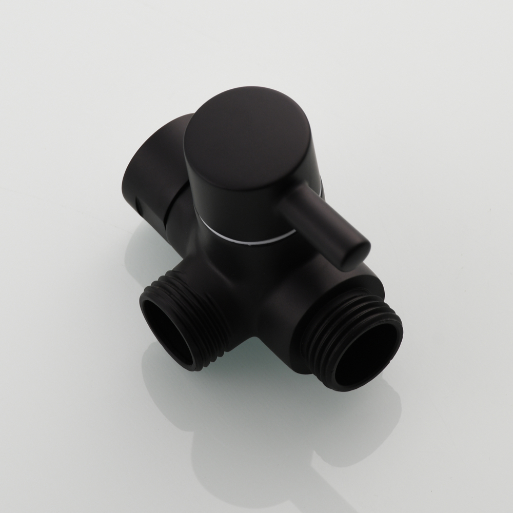 Tecmolog Shower Adapter Valve G1/2'', Brass Shower Arm Diverter for Handheld Shower and Fixed Shower Head, DSF007E/DSF007ENA/DSF007EB