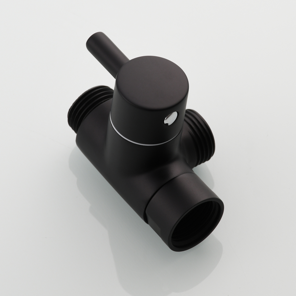 Tecmolog Shower Adapter Valve G1/2'', Brass Shower Arm Diverter for Handheld Shower and Fixed Shower Head, DSF007E/DSF007ENA/DSF007EB