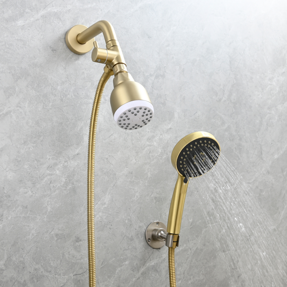 Tecmolog Shower Adapter Valve G1/2'', Brass Shower Arm Diverter for Handheld Shower and Fixed Shower Head, DSF007E/DSF007ENA/DSF007EB