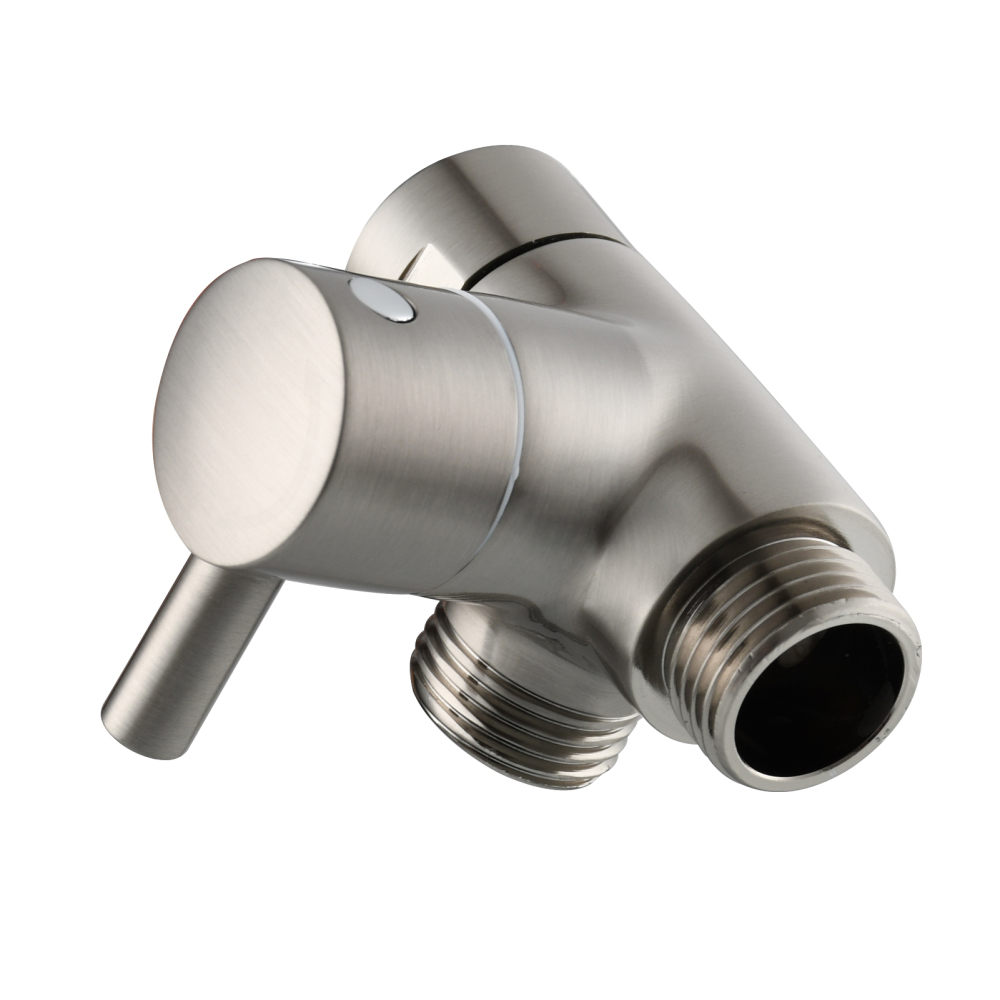 Tecmolog Shower Adapter Valve G1/2'', Brass Shower Arm Diverter for Handheld Shower and Fixed Shower Head, DSF007E/DSF007ENA/DSF007EB