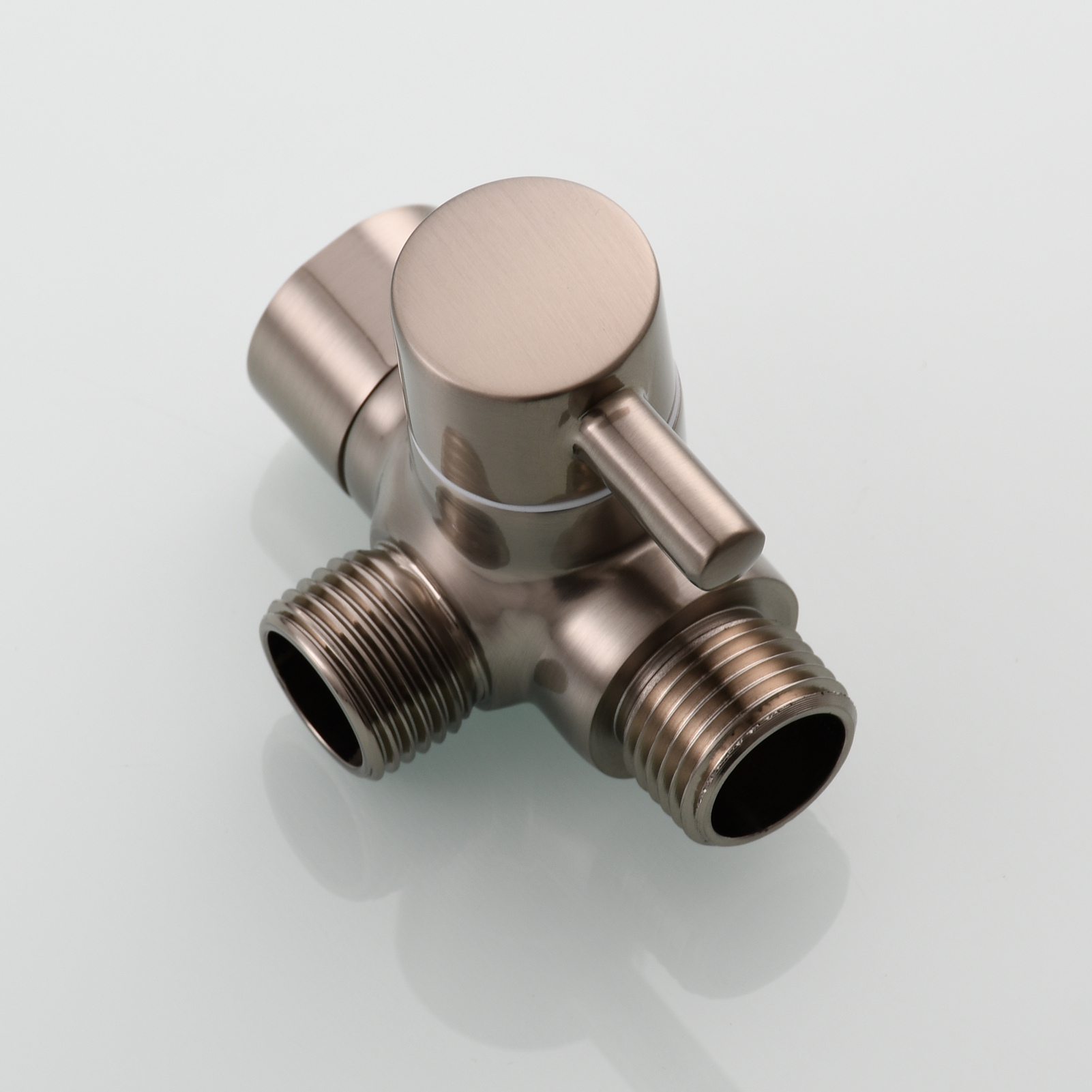 Tecmolog Shower Adapter Valve G1/2'', Brass Shower Arm Diverter for Handheld Shower and Fixed Shower Head, DSF007E/DSF007ENA/DSF007EB