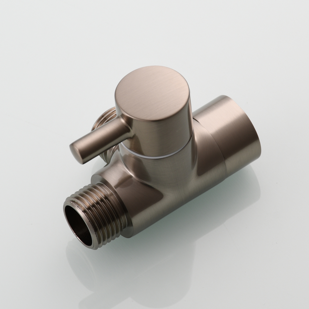 Tecmolog Shower Adapter Valve G1/2'', Brass Shower Arm Diverter for Handheld Shower and Fixed Shower Head, DSF007E/DSF007ENA/DSF007EB