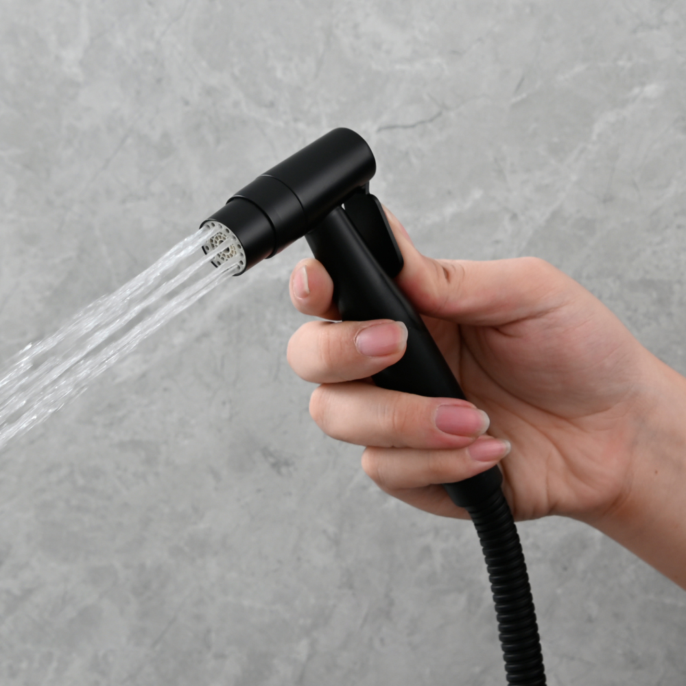 Tecmolog Stainless Steel Toilet Bidet Sprayer Hot and Cold Bidet Spray Set