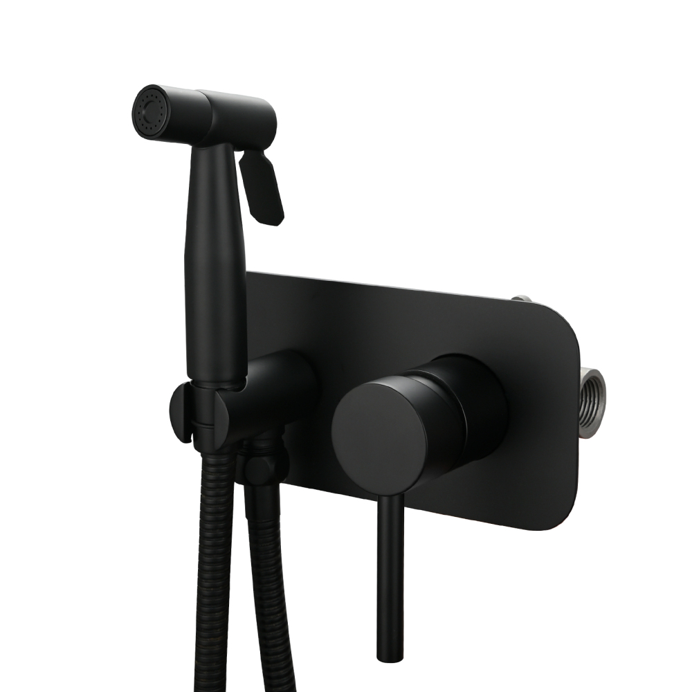 Tecmolog Stainless Steel Toilet Bidet Sprayer Hot and Cold Bidet Spray Set