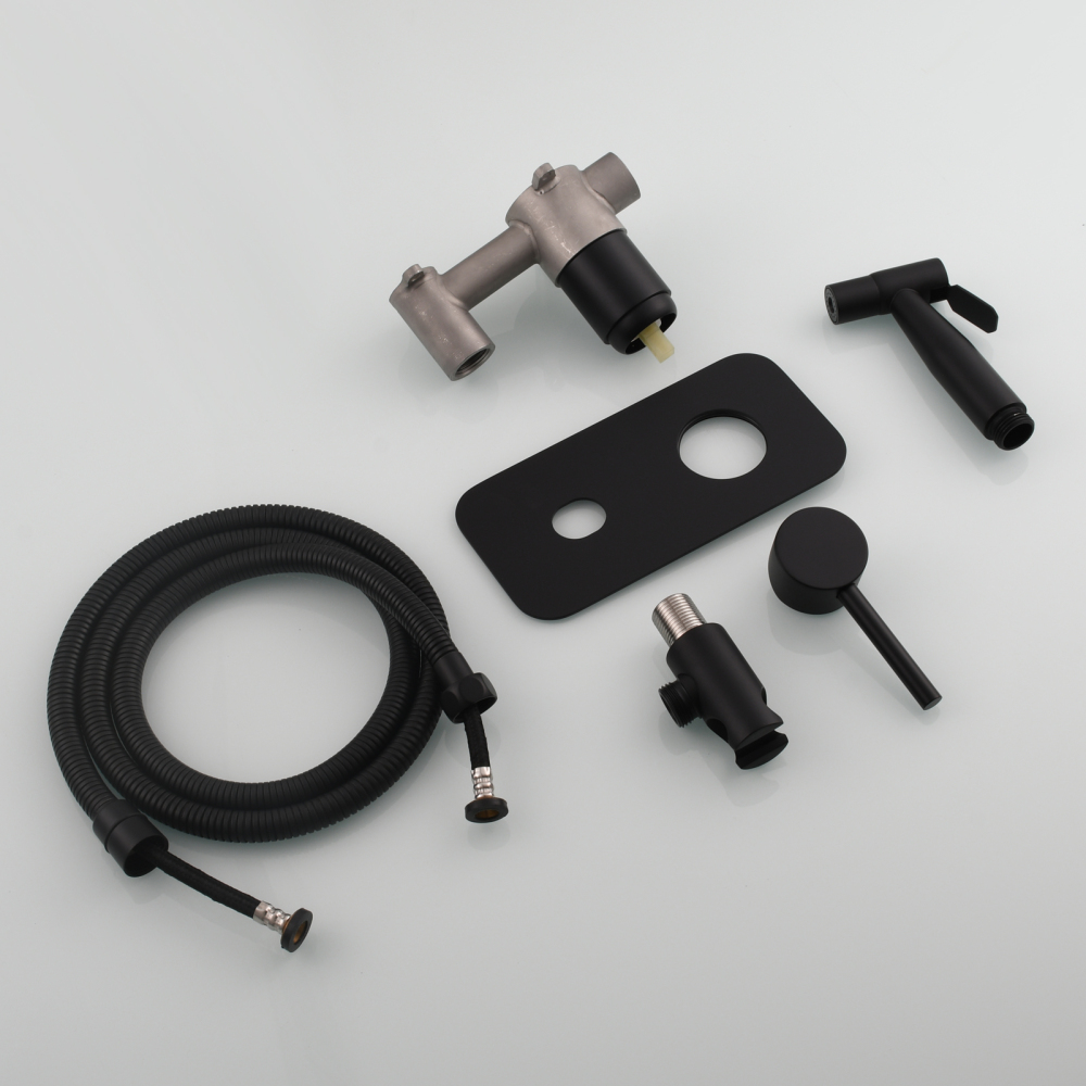 Tecmolog Stainless Steel Toilet Bidet Sprayer Hot and Cold Bidet Spray Set