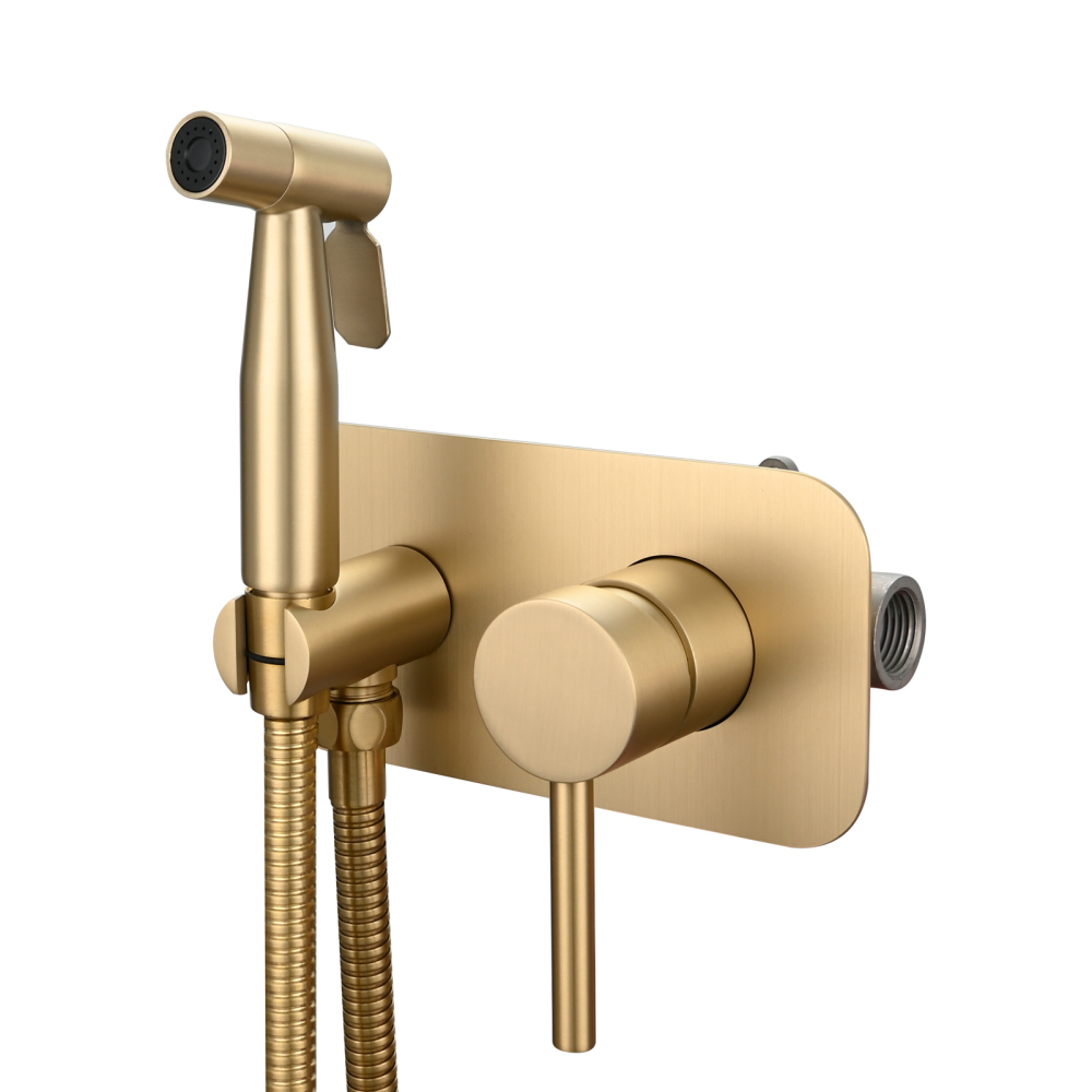 Tecmolog Stainless Steel Toilet Bidet Sprayer Hot and Cold Bidet Spray Set