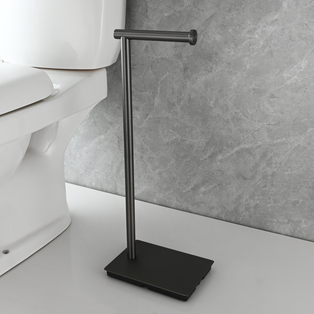 Tecmolog 304 Stainless Steel Free-standing Toilet Roll Holder with Reserve Function,SBH266B