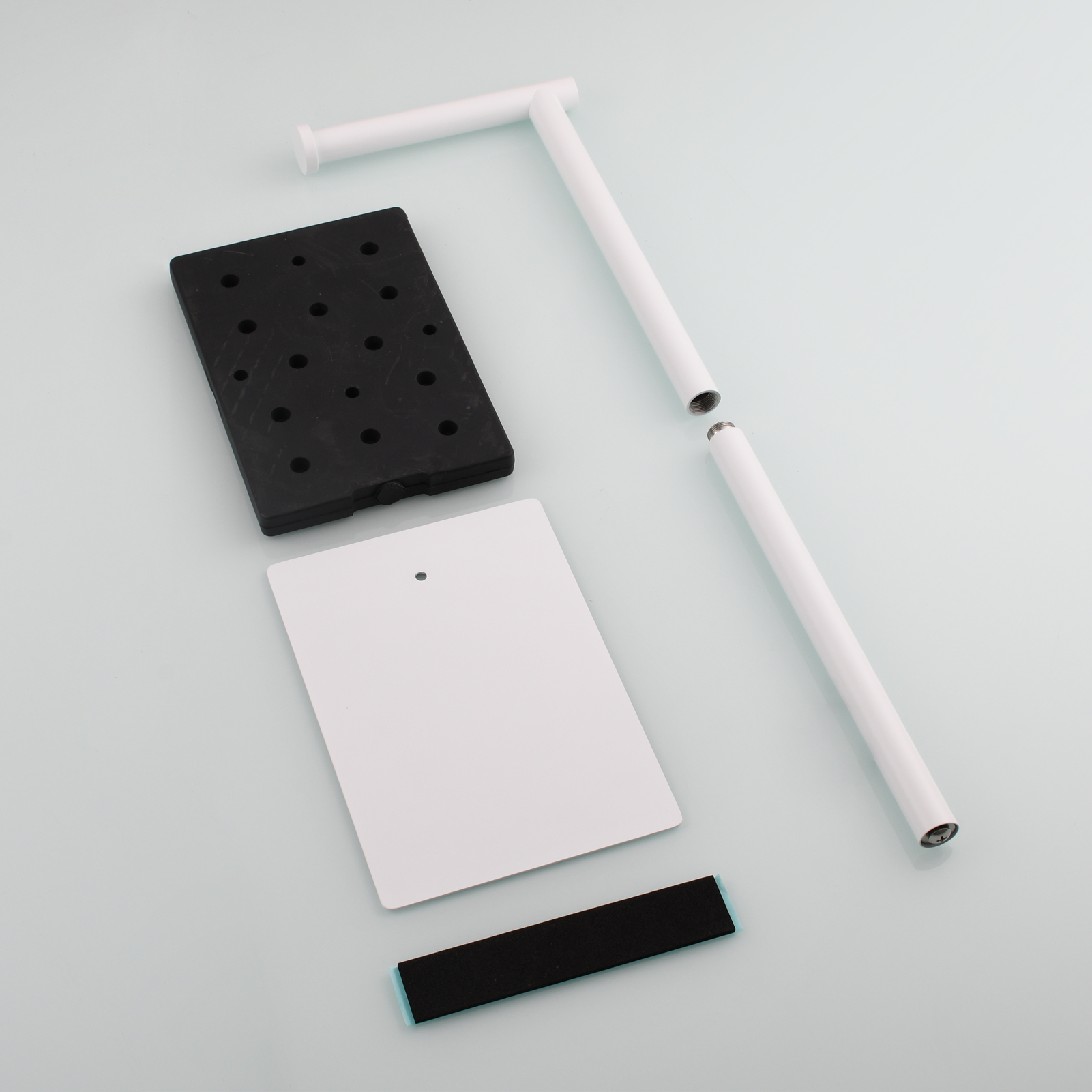 Tecmolog 304 Stainless Steel Free-standing Toilet Roll Holder with Reserve Function,SBH266B