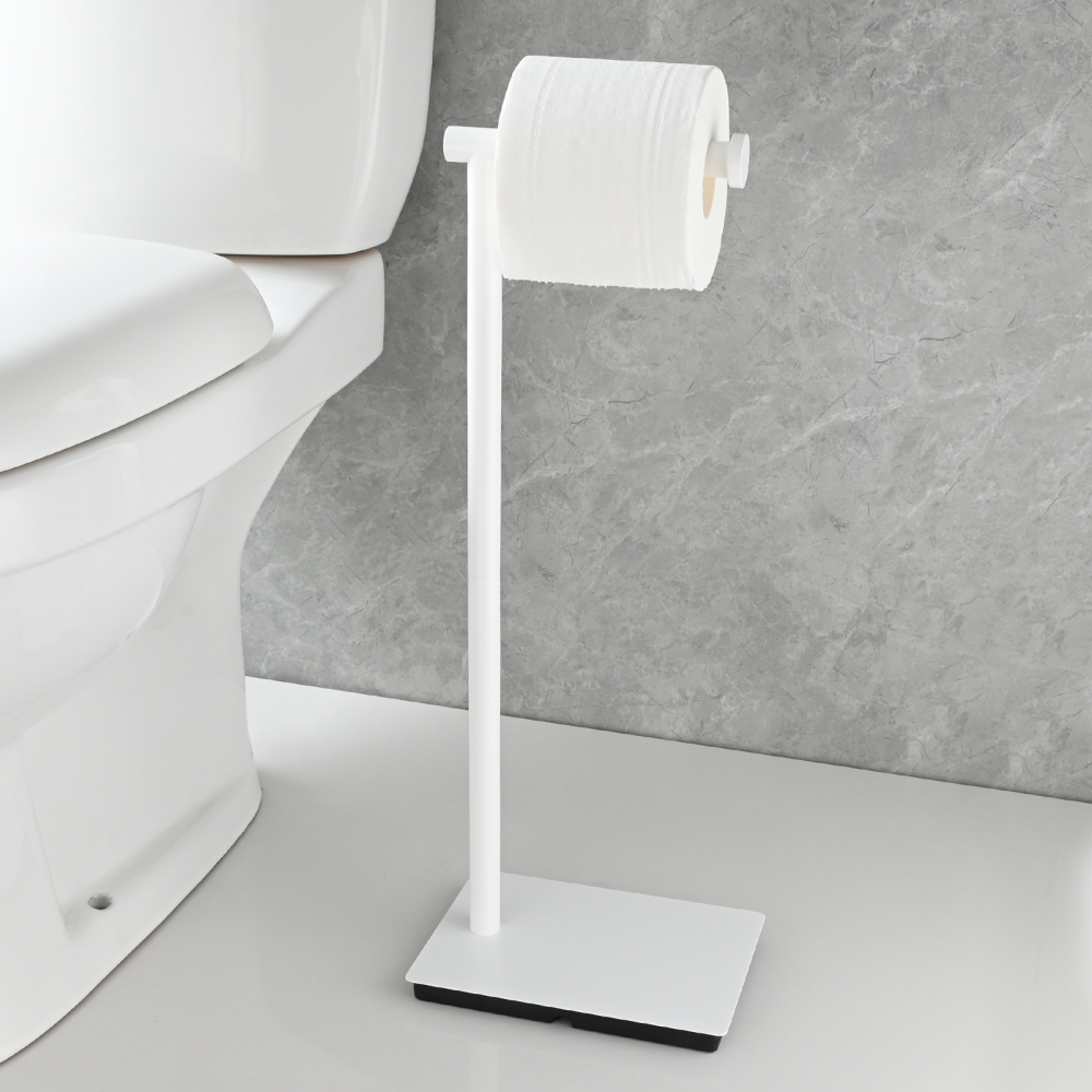 Tecmolog 304 Stainless Steel Free-standing Toilet Roll Holder with Reserve Function,SBH266B