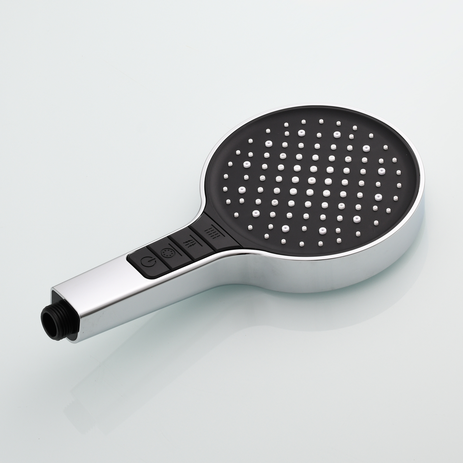 Tecmolog Plastic Shower Set High Pressure 7 Settings Fixed Handheld Shower Head with 1.5m Hose and Holder