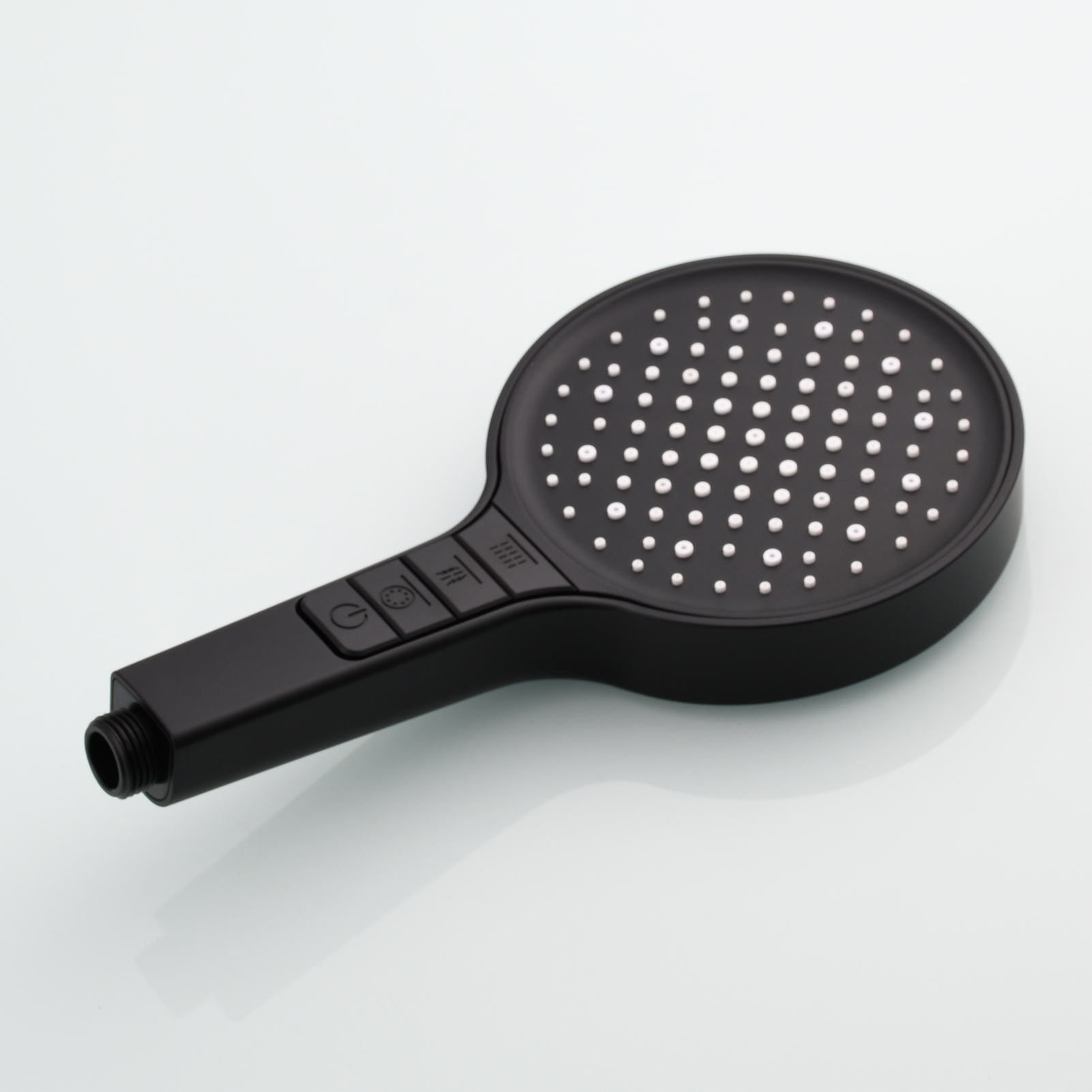 Tecmolog Plastic Shower Set High Pressure 7 Settings Fixed Handheld Shower Head with 1.5m Hose and Holder