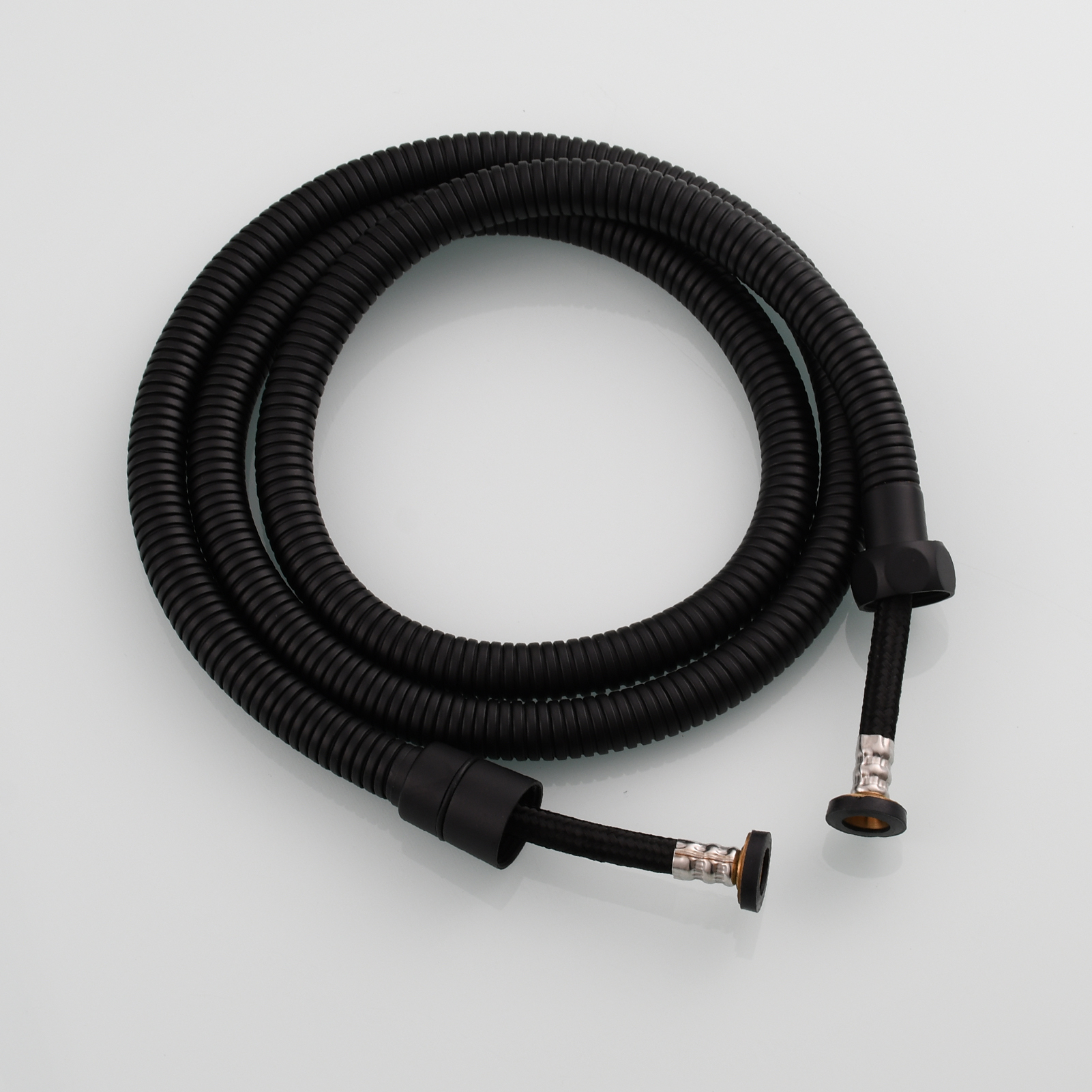 Tecmolog Plastic Shower Set High Pressure 7 Settings Fixed Handheld Shower Head with 1.5m Hose and Holder