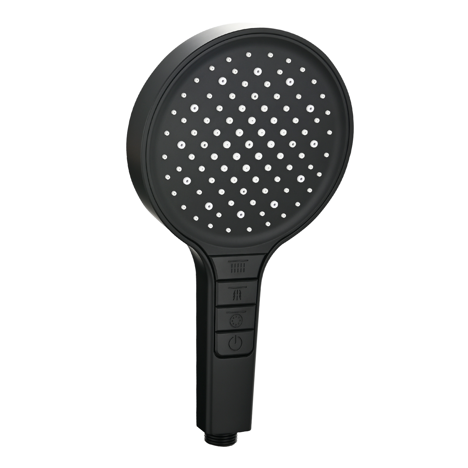 Tecmolog Plastic Shower Set High Pressure 7 Settings Fixed Handheld Shower Head with 1.5m Hose and Holder