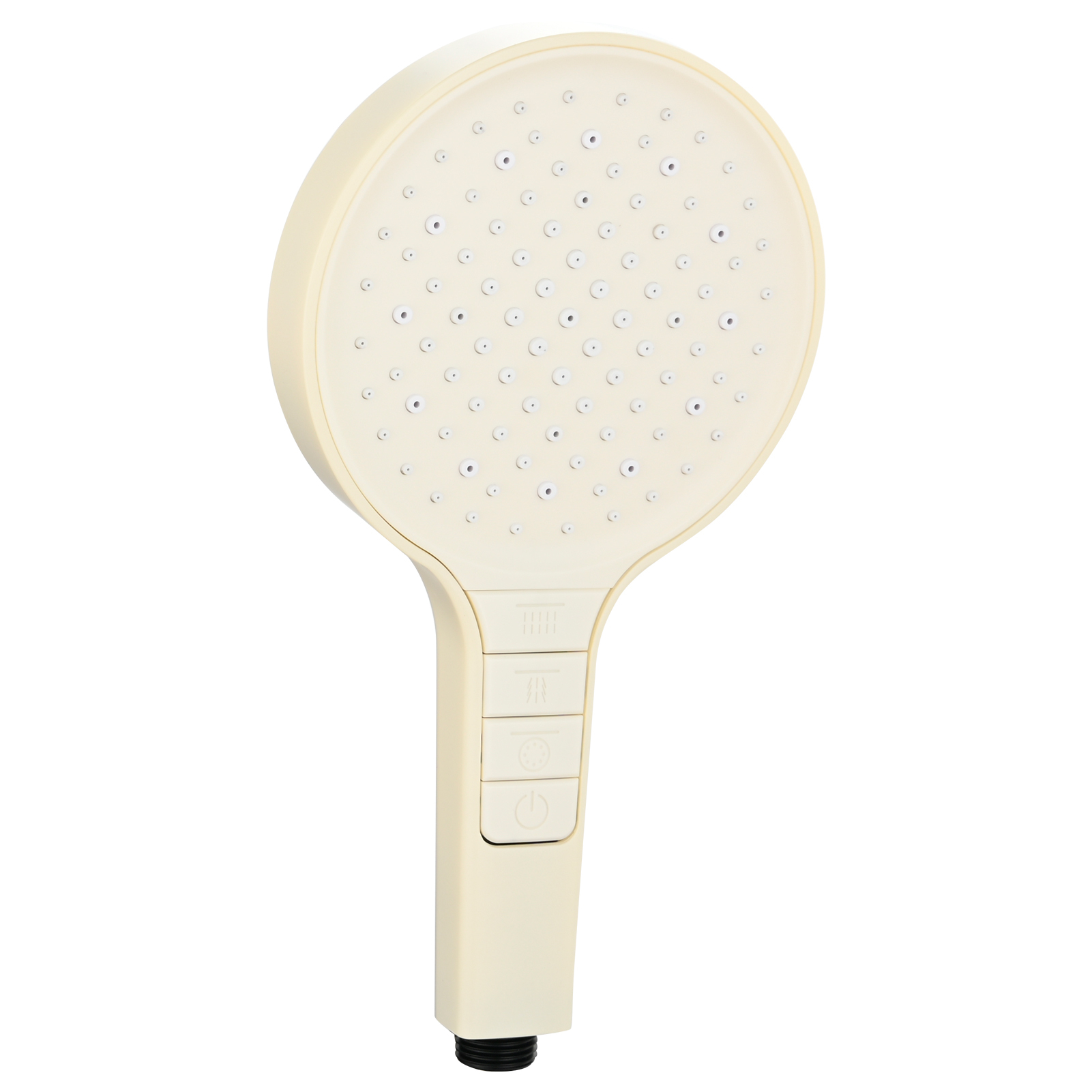 Tecmolog Plastic Shower Set High Pressure 7 Settings Fixed Handheld Shower Head with 1.5m Hose and Holder