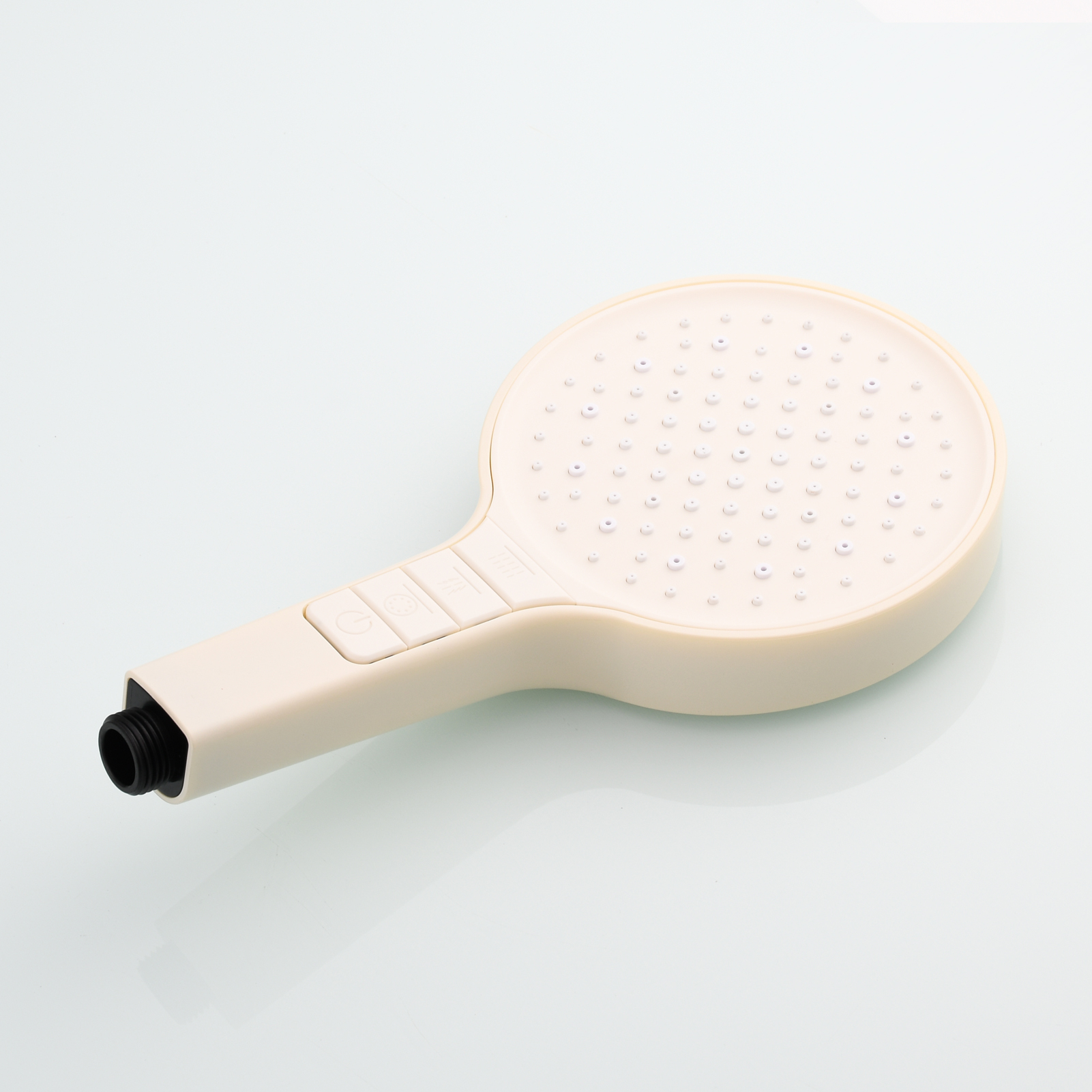 Tecmolog Plastic Shower Set High Pressure 7 Settings Fixed Handheld Shower Head with 1.5m Hose and Holder