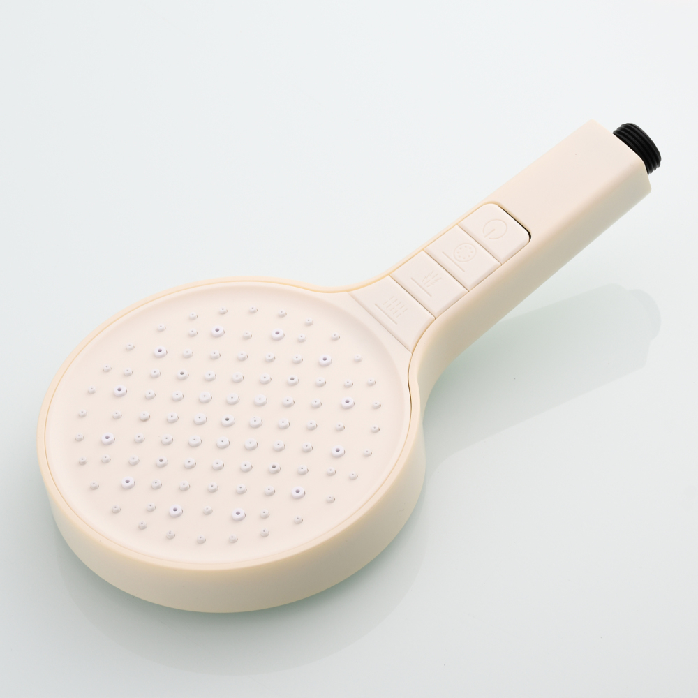 Tecmolog Plastic Shower Set High Pressure 7 Settings Fixed Handheld Shower Head with 1.5m Hose and Holder