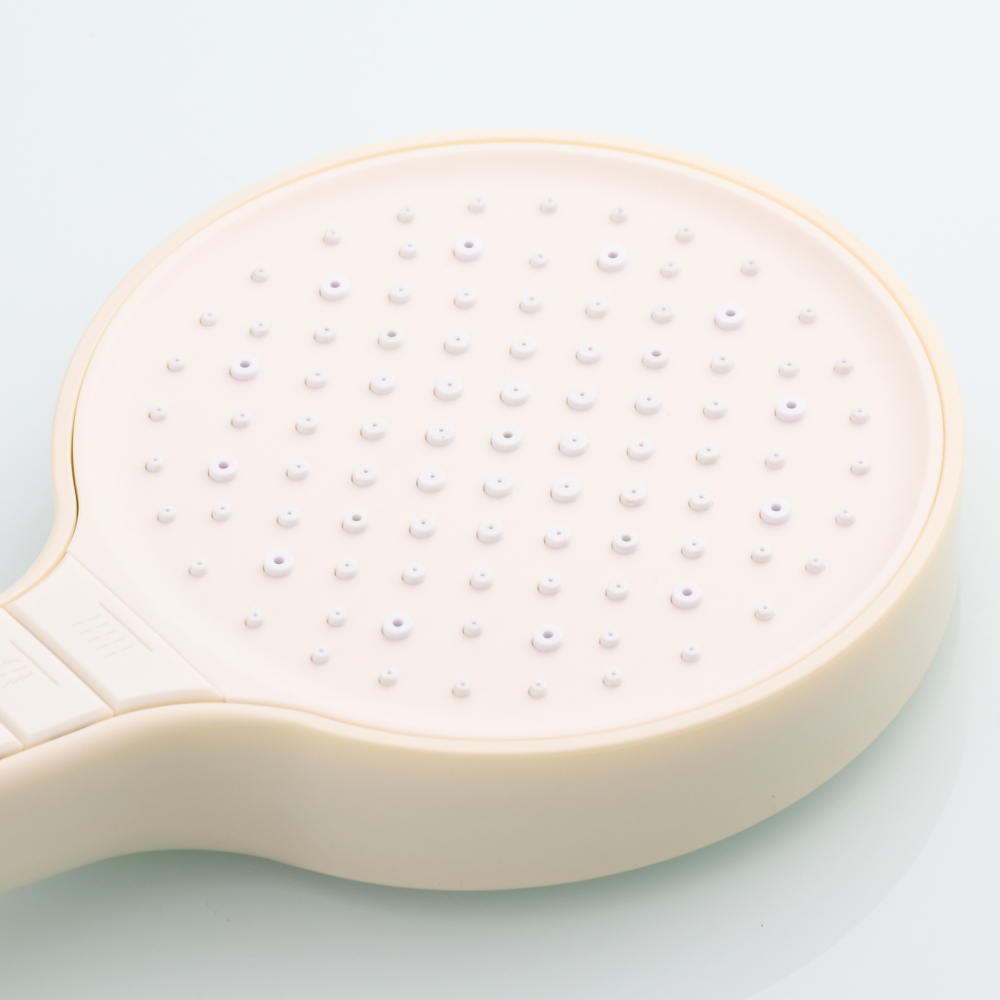 Tecmolog Plastic Shower Set High Pressure 7 Settings Fixed Handheld Shower Head with 1.5m Hose and Holder