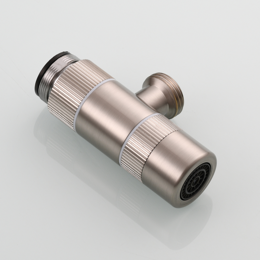 Tecmolog Brass 3 Way Faucet Diverter Valve to Hose Adapter for Kitchen