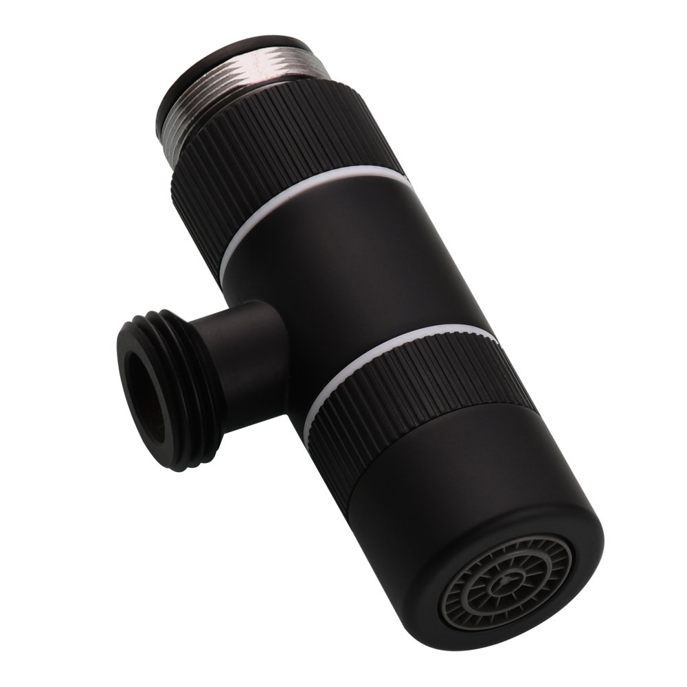 Tecmolog Brass 3 Way Faucet Diverter Valve to Hose Adapter for Kitchen