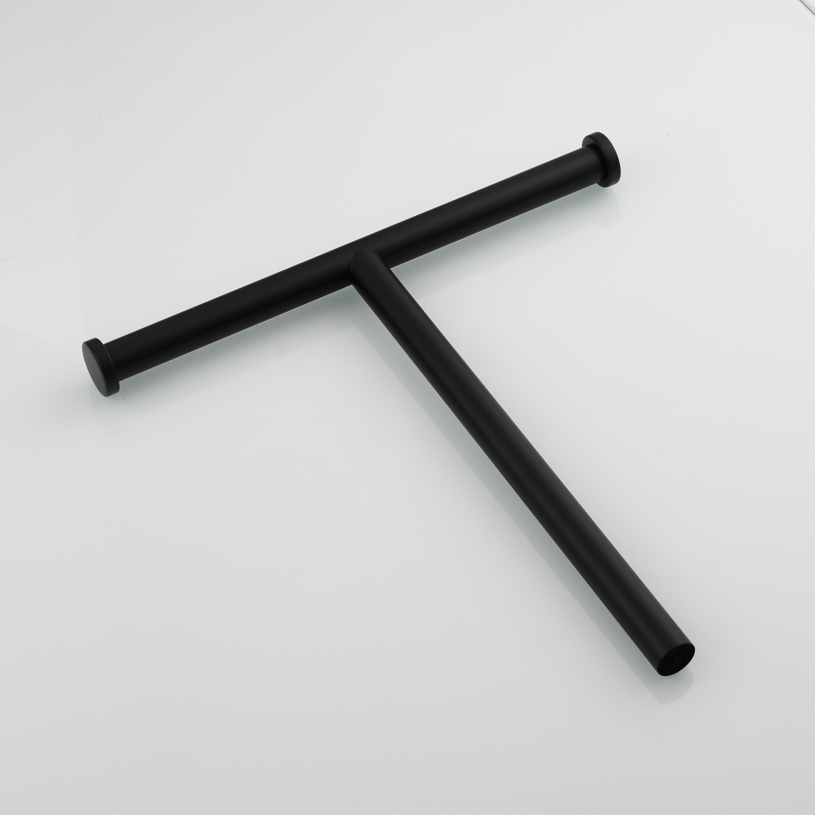 Tecmolog Stainless Steel Cylindrical Marble Toilet Paper Holder Rack Freestanding