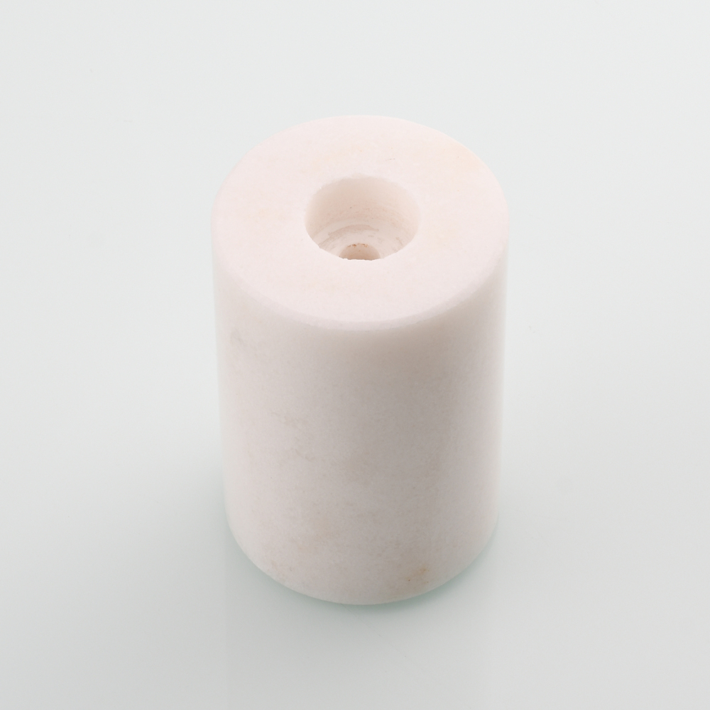 Tecmolog Stainless Steel Cylindrical Marble Toilet Paper Holder Rack Freestanding