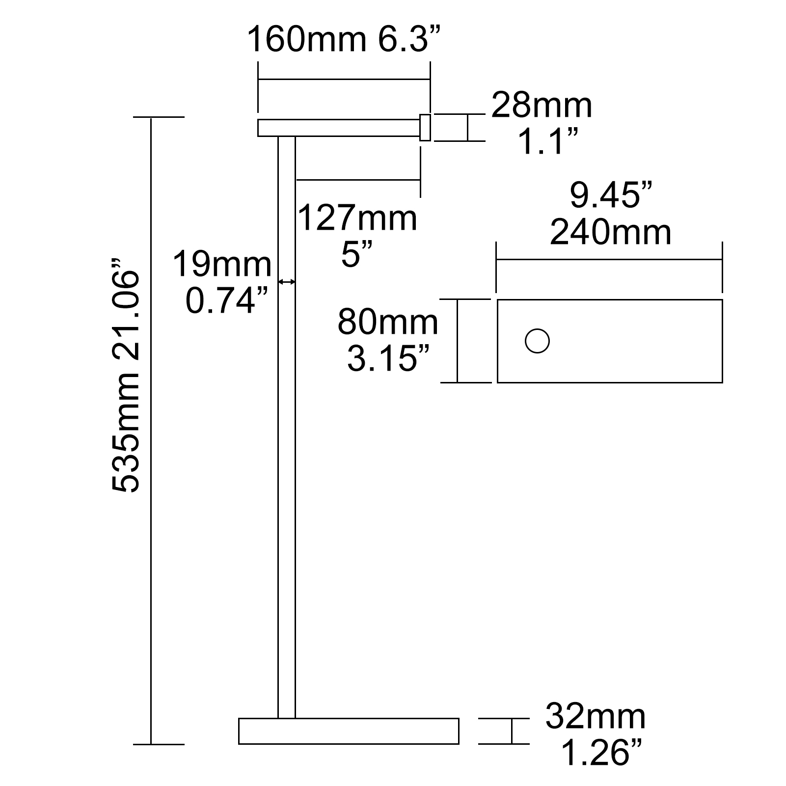 Tecmolog Stainless Steel Toilet Paper Holder Stand, Freestanding Toilet Paper Roll Holder with Modern Natural Marble Base