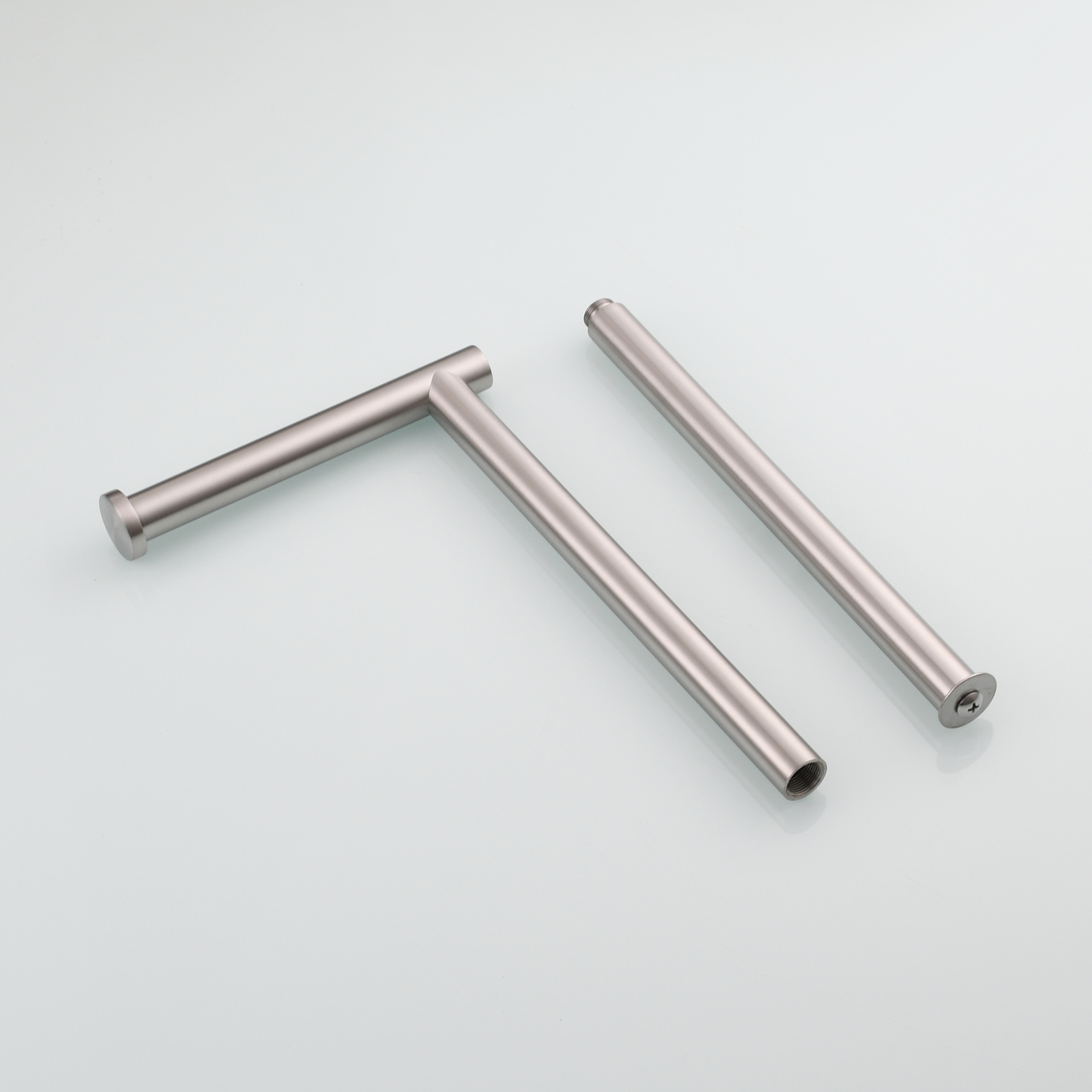 Tecmolog Stainless Steel Toilet Paper Holder Stand, Freestanding Toilet Paper Roll Holder with Modern Natural Marble Base