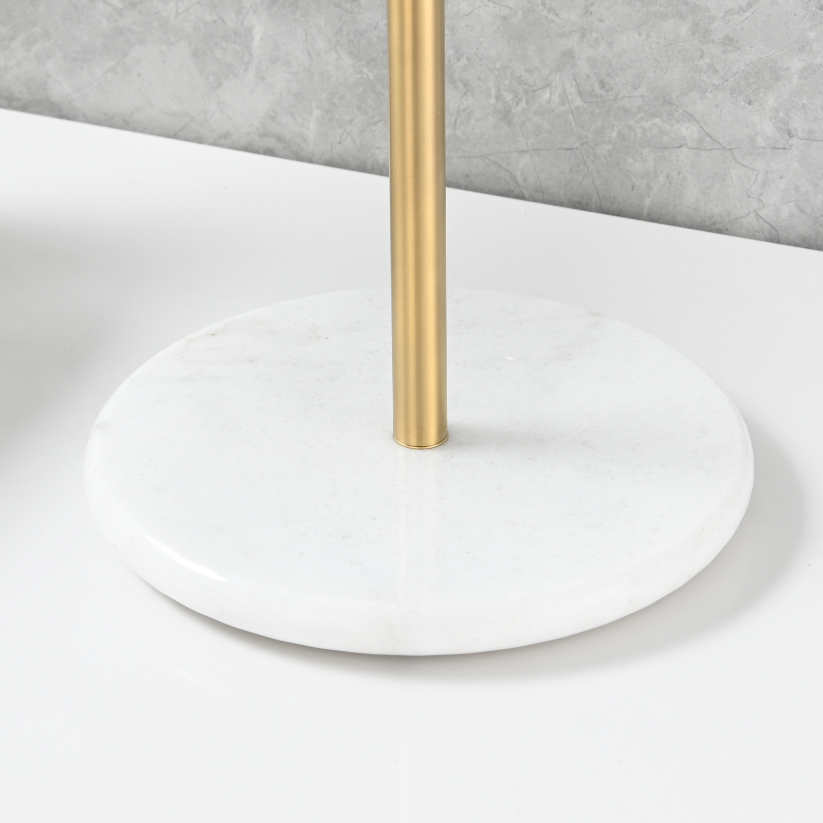 Tecmolog Stainless Steel Marble Base Towel Holder,Swinging Bracket Towel Paper Holder