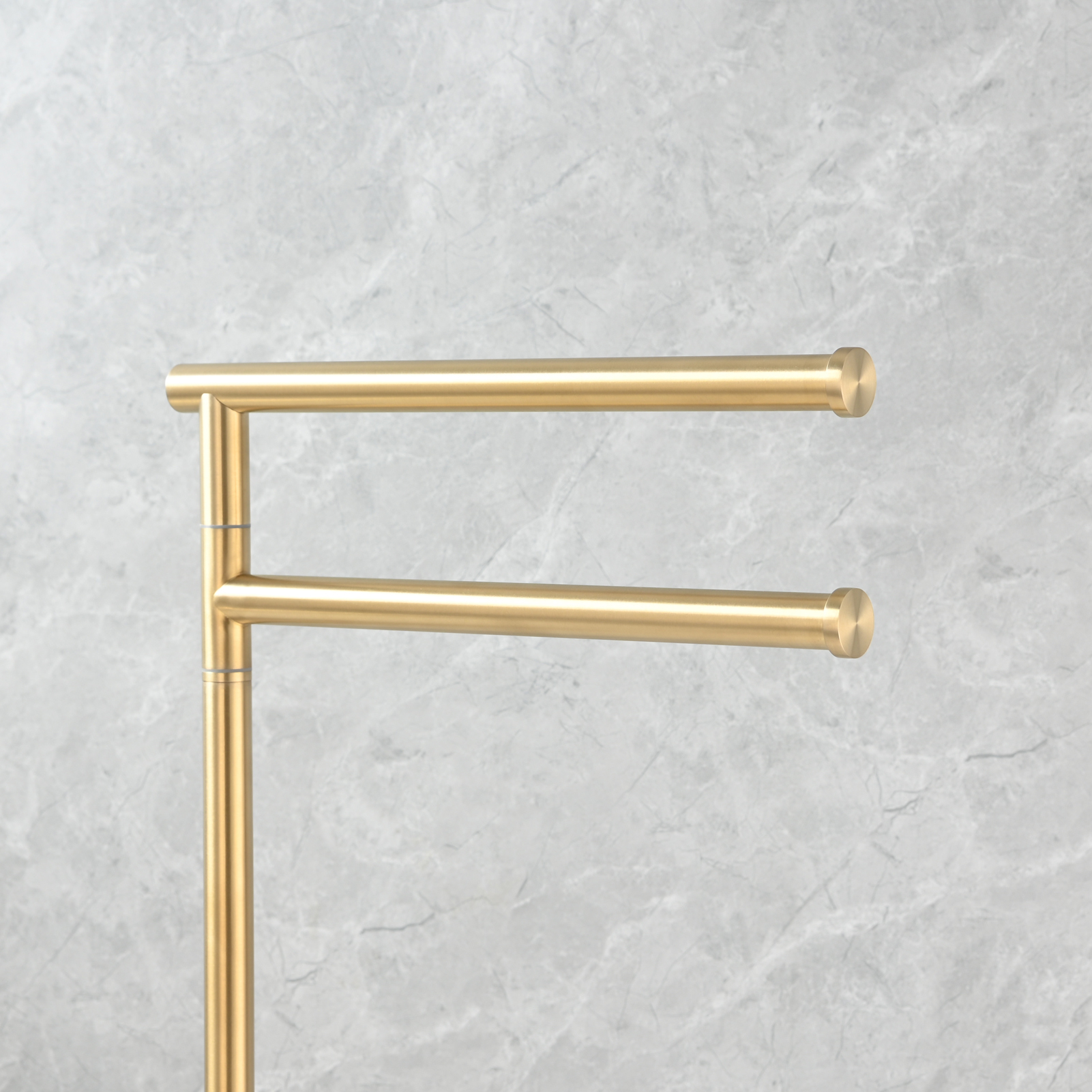 Tecmolog Stainless Steel Marble Base Towel Holder,Swinging Bracket Towel Paper Holder