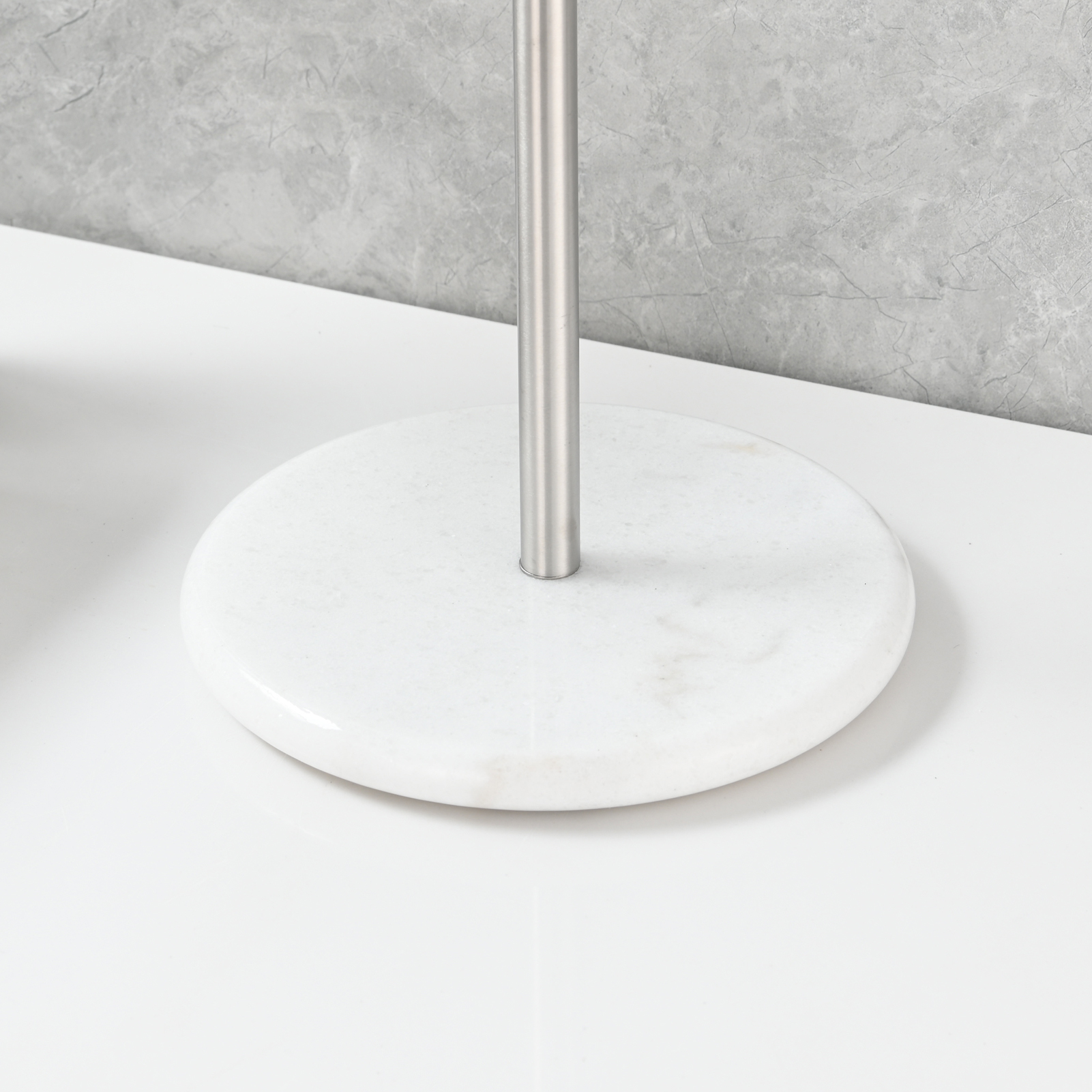 Tecmolog Stainless Steel Marble Base Towel Holder,Swinging Bracket Towel Paper Holder