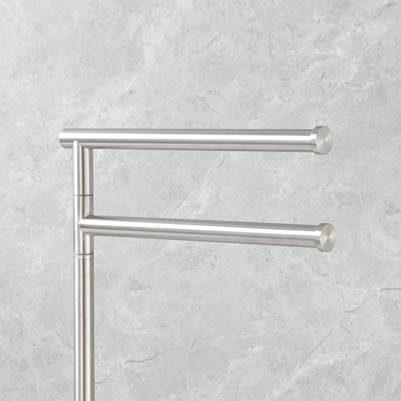 Tecmolog Stainless Steel Marble Base Towel Holder,Swinging Bracket Towel Paper Holder