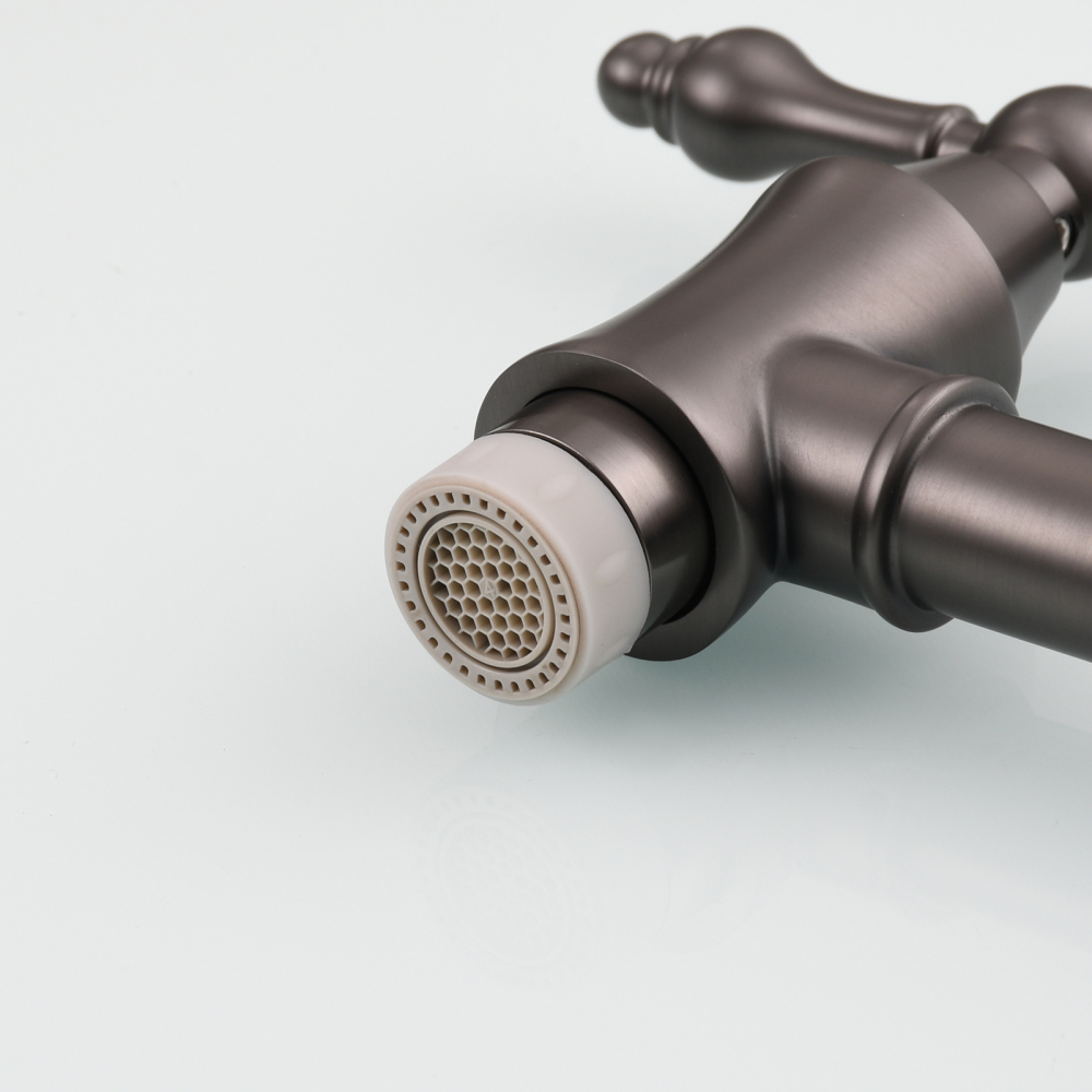 Tecmolog Brass Pot Filler Faucet Wall Mount Kitchen Faucet,Chrome Folding Faucet Stretchable Double Joint Swing Arm