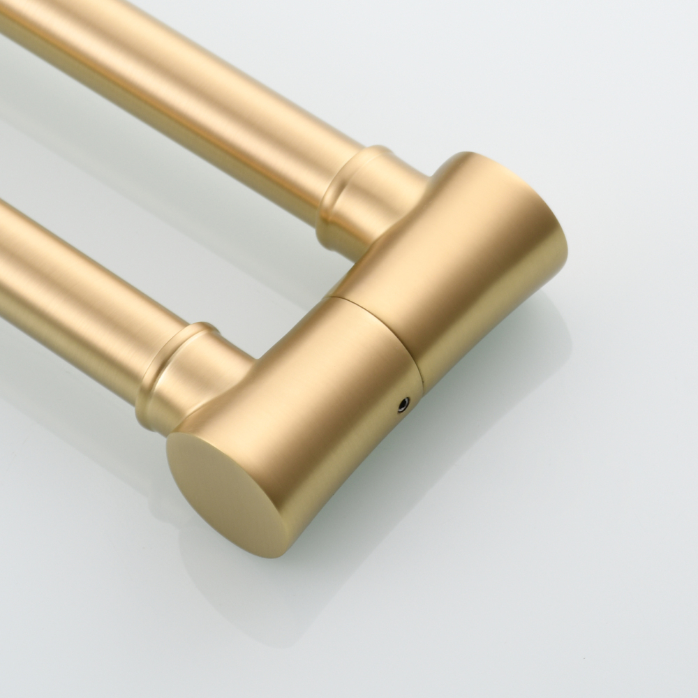 Tecmolog Brass Pot Filler Faucet Wall Mount Kitchen Faucet,Chrome Folding Faucet Stretchable Double Joint Swing Arm