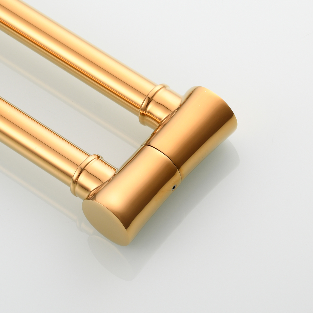 Tecmolog Brass Pot Filler Faucet Wall Mount Kitchen Faucet,Chrome Folding Faucet Stretchable Double Joint Swing Arm