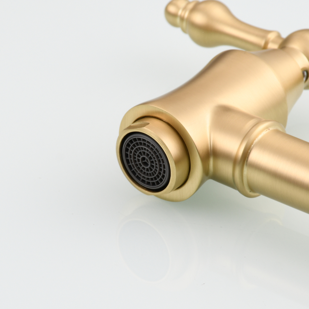 Tecmolog Brass Pot Filler Faucet Wall Mount Kitchen Faucet,Chrome Folding Faucet Stretchable Double Joint Swing Arm