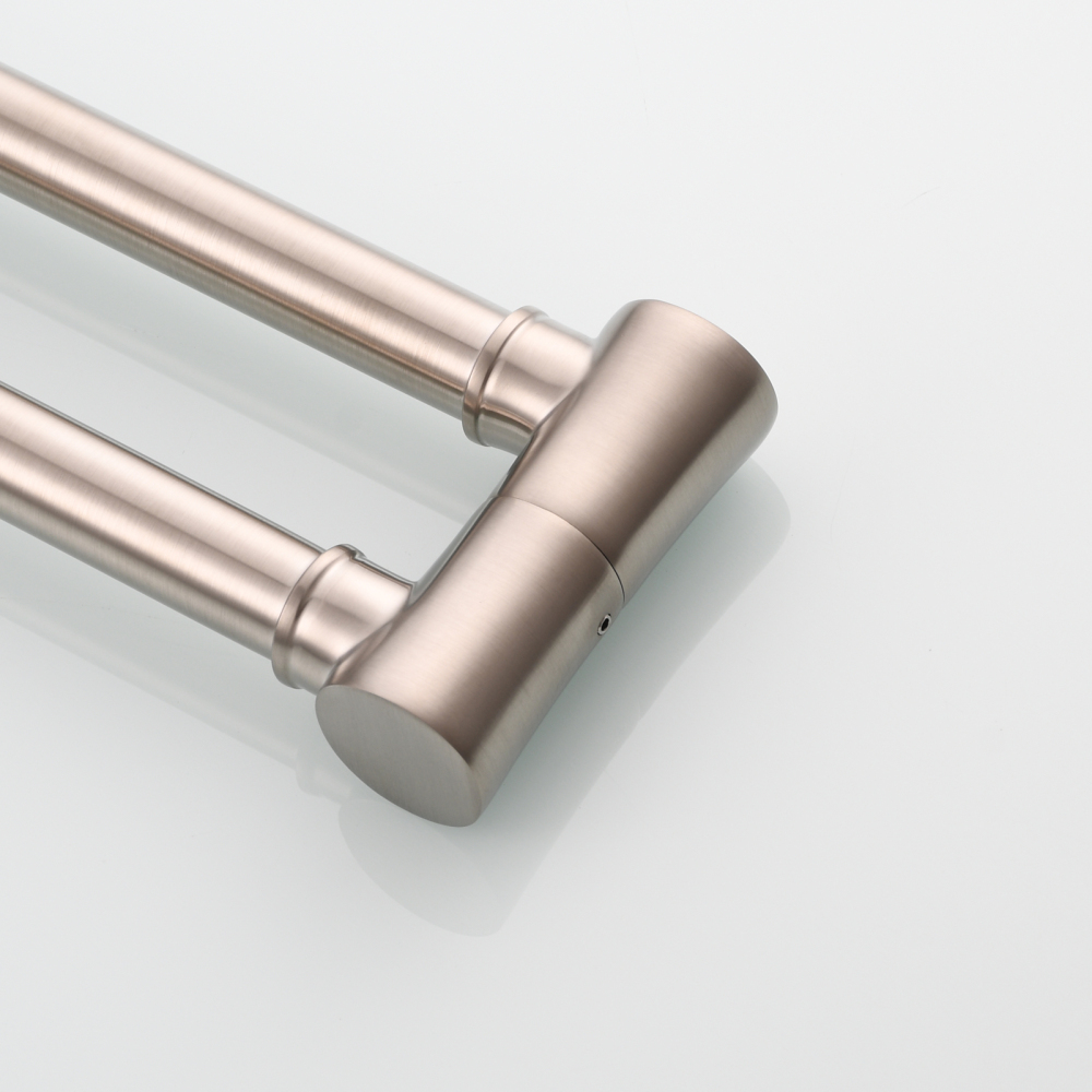 Tecmolog Brass Pot Filler Faucet Wall Mount Kitchen Faucet,Chrome Folding Faucet Stretchable Double Joint Swing Arm