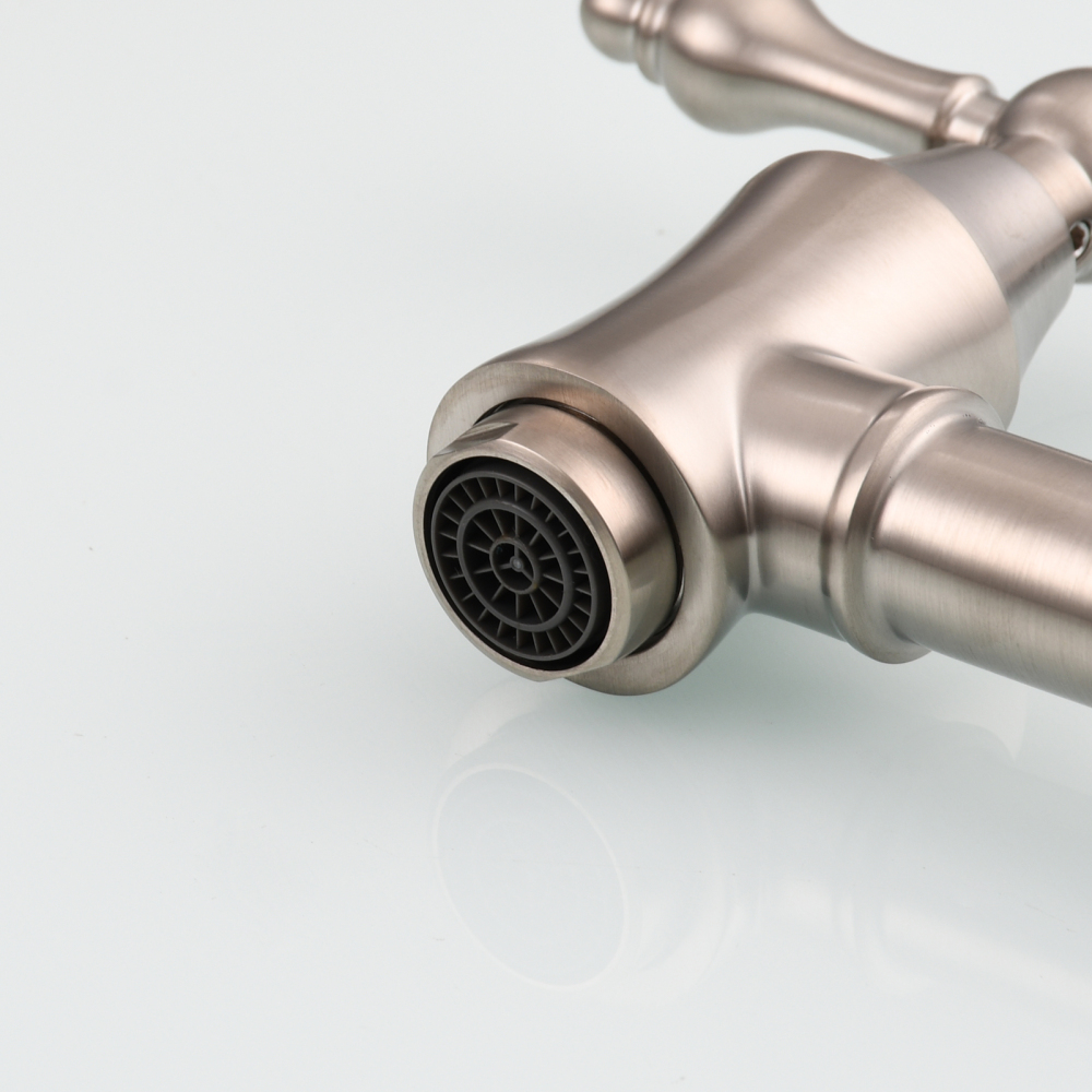 Tecmolog Brass Pot Filler Faucet Wall Mount Kitchen Faucet,Chrome Folding Faucet Stretchable Double Joint Swing Arm