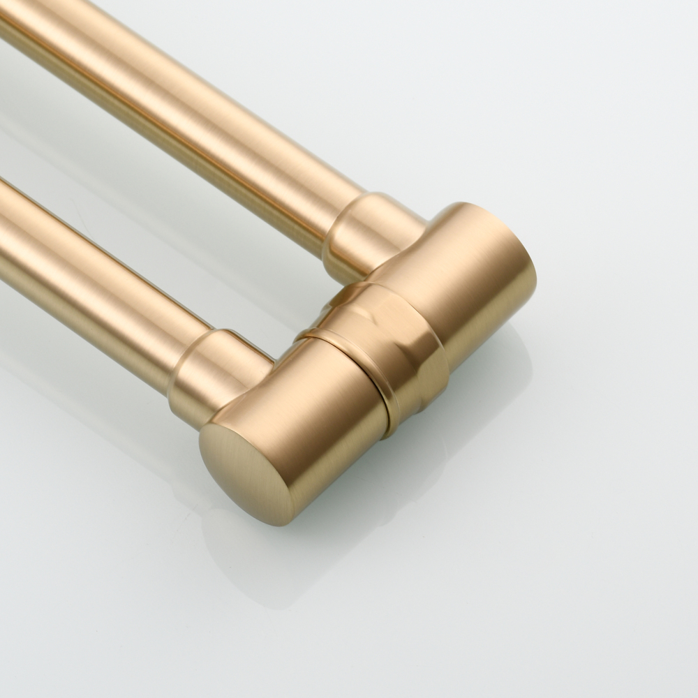 Tecmolog Brass Chrome Single Cold Faucet,Modern Wall Mounted Folding Pot Filler Kitchen Faucet