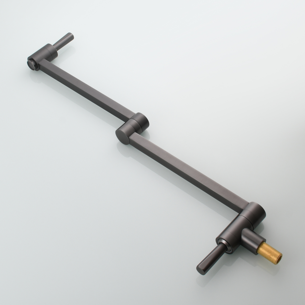 Tecmolog Brass Kitchen Wall Mounted Faucet Rotating Switch Telescopic Faucet