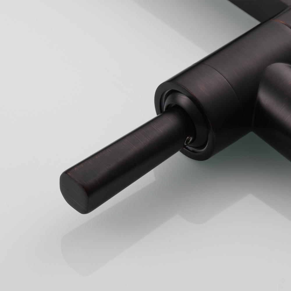 Tecmolog Brass Kitchen Wall Mounted Faucet Rotating Switch Telescopic Faucet