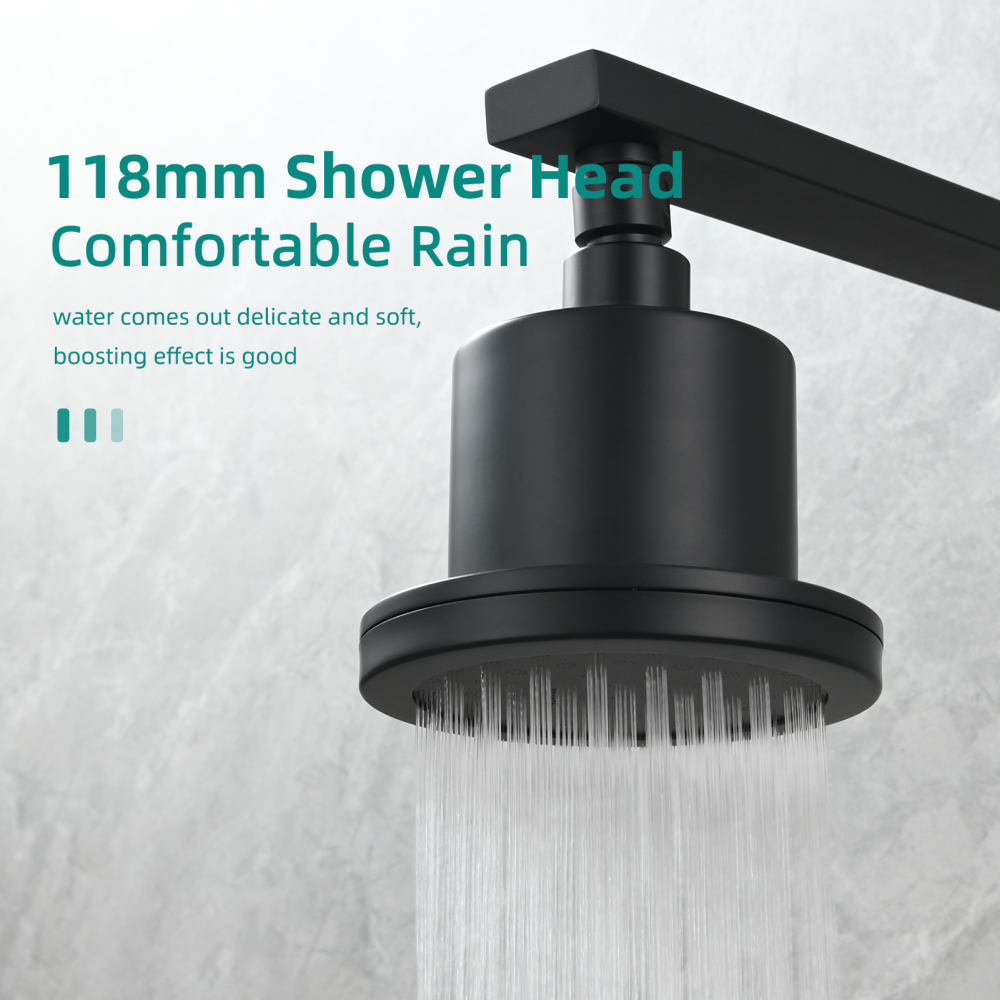Tecmolog Brass 118mm Filtered Shower Head with 360° Adjustable Swivel Ball