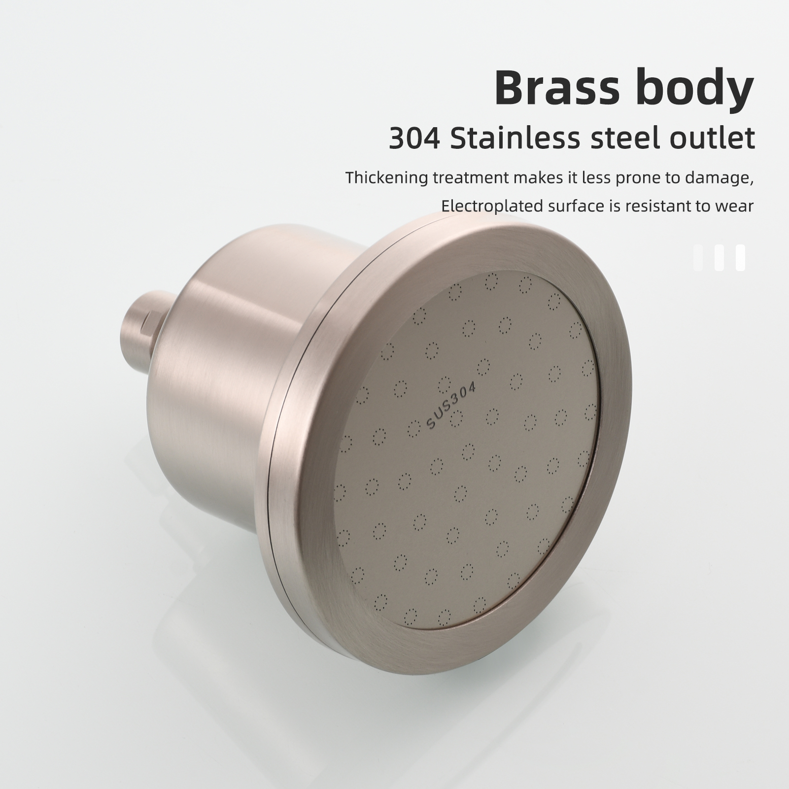 Tecmolog Brass 118mm Filtered Shower Head with 360° Adjustable Swivel Ball