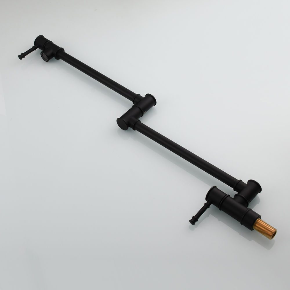 Tecmolog Brass Pot Filler Faucet Wall Mount Kitchen Folding Faucet Double Joint Swing Arms