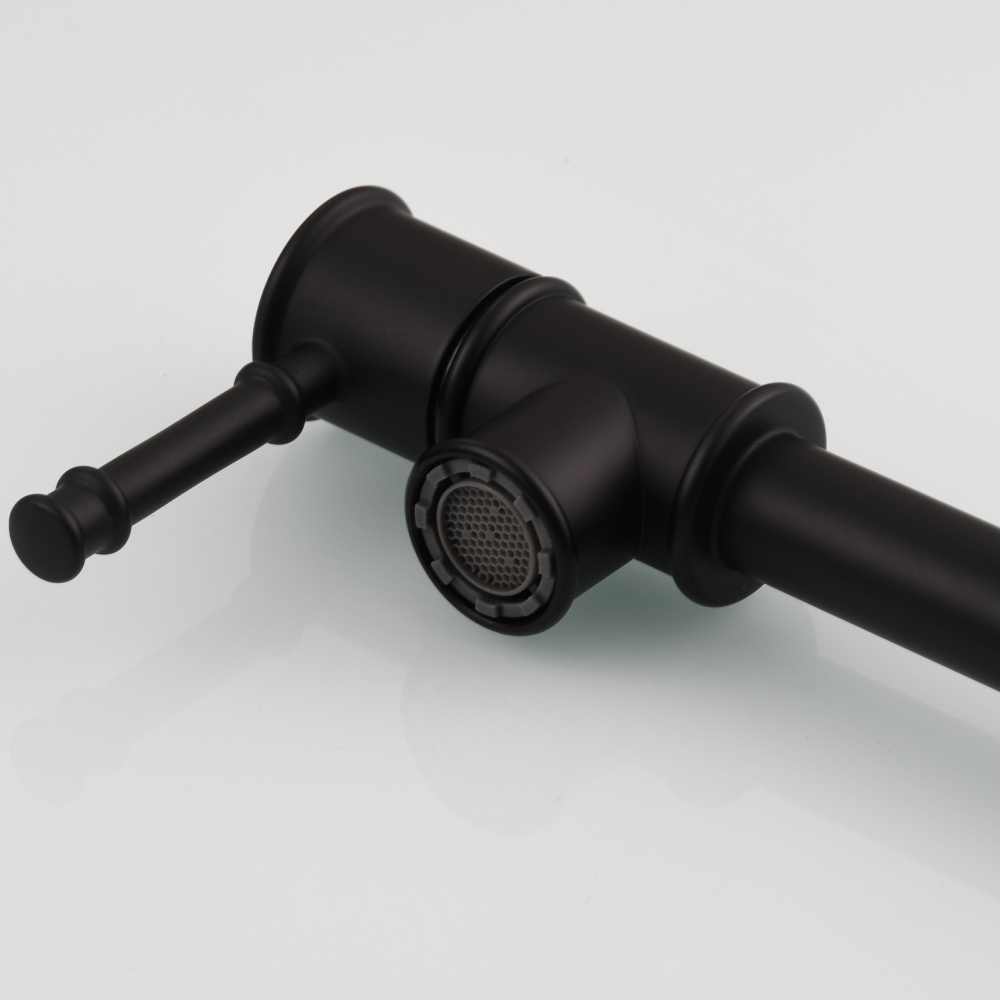 Tecmolog Brass Pot Filler Faucet Wall Mount Kitchen Folding Faucet Double Joint Swing Arms