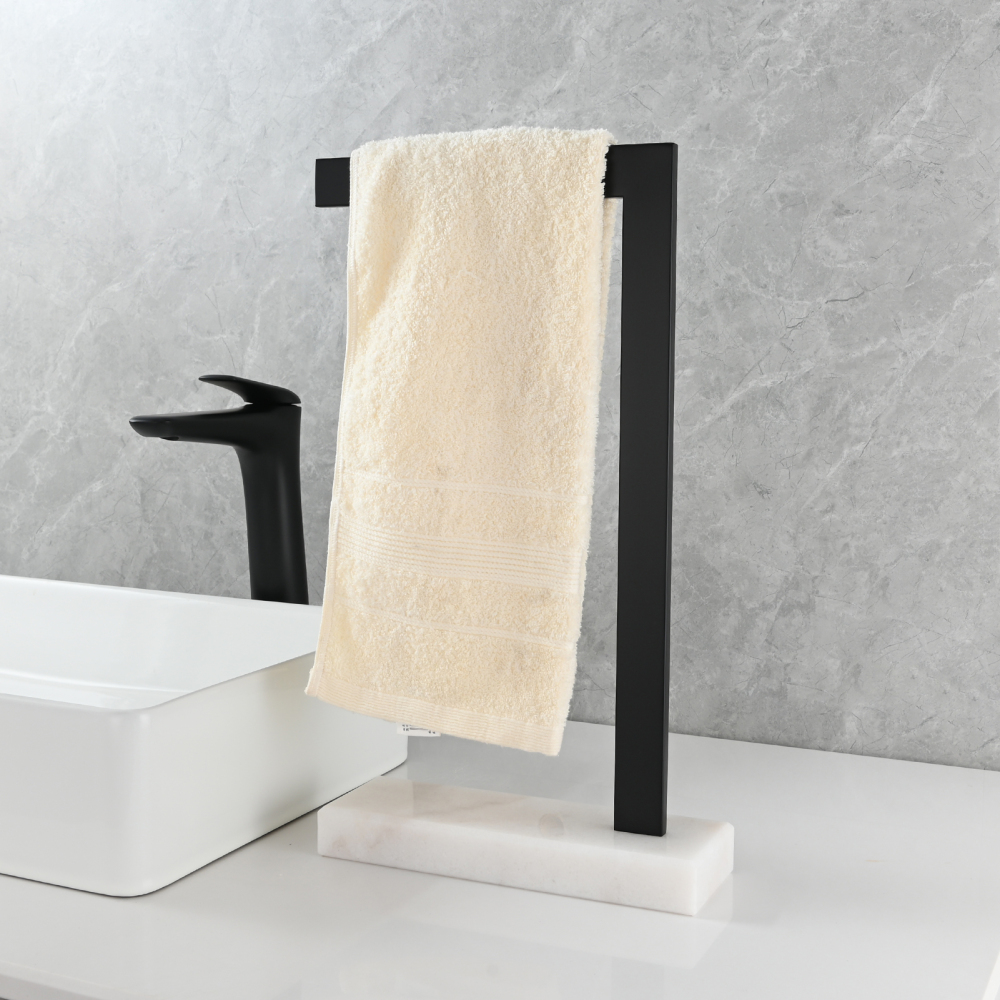 Tecmolog Stainless Steel Standing Paper Towel Holder, Bathroom  Marble Paper Towel Tissue Holder