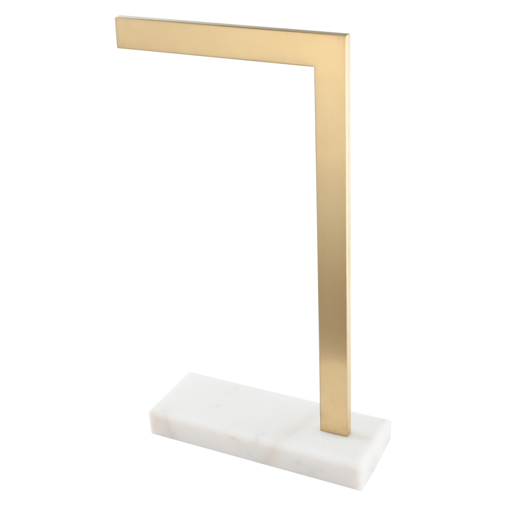 Tecmolog Stainless Steel Standing Paper Towel Holder, Bathroom  Marble Paper Towel Tissue Holder
