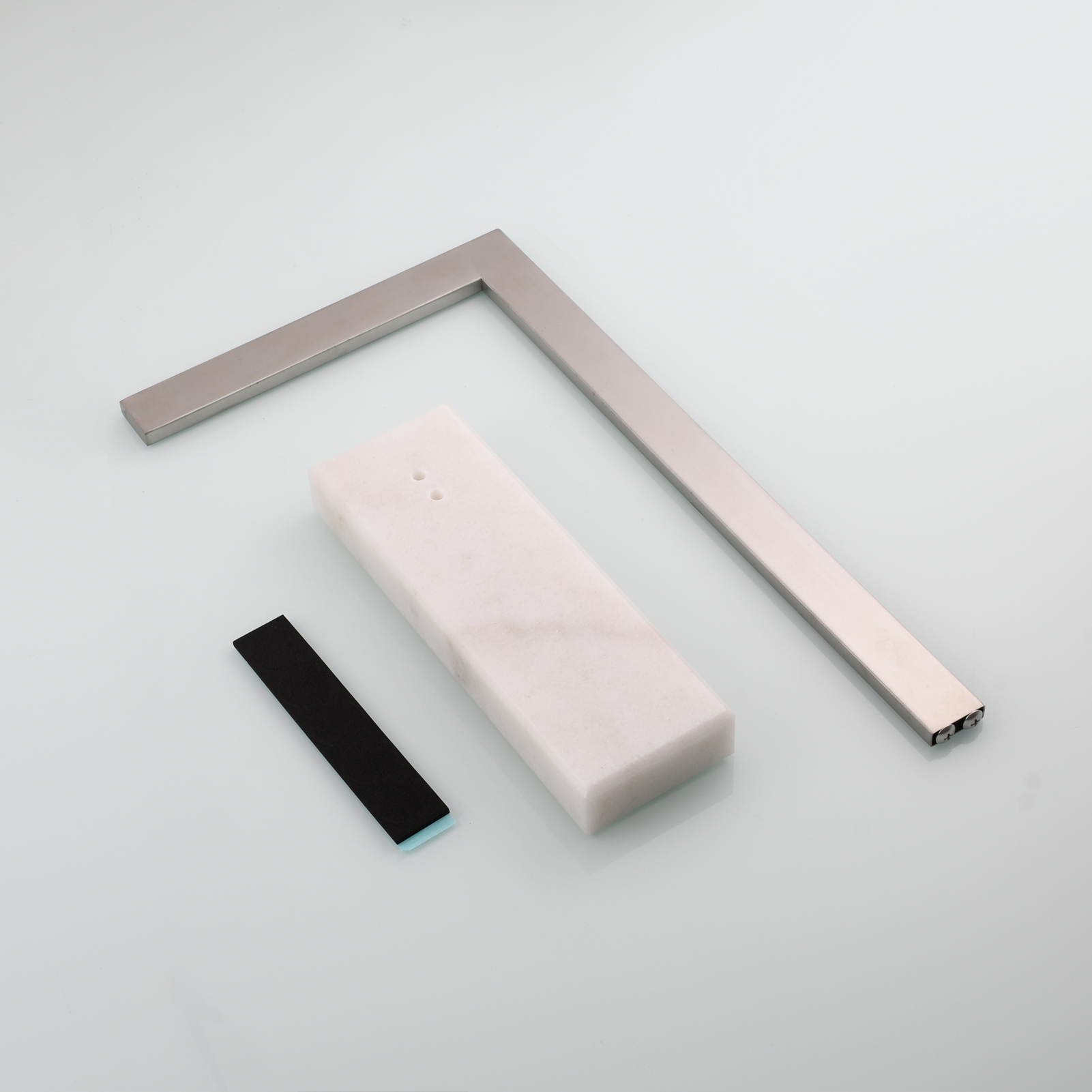Tecmolog Stainless Steel Standing Paper Towel Holder, Bathroom  Marble Paper Towel Tissue Holder