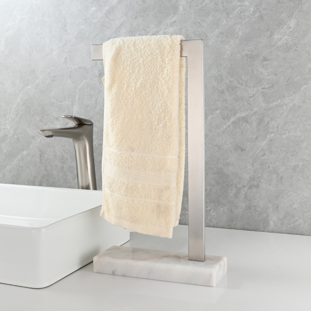Tecmolog Stainless Steel Standing Paper Towel Holder, Bathroom  Marble Paper Towel Tissue Holder