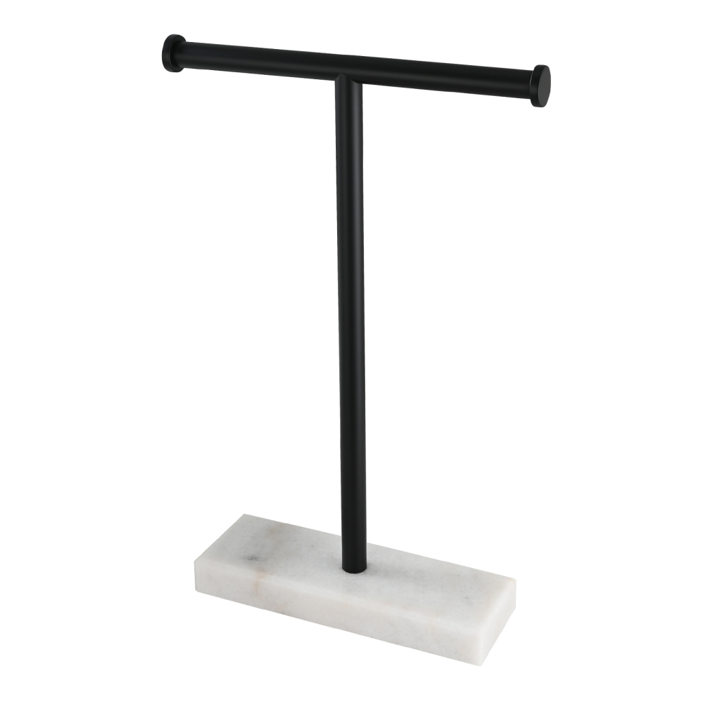 Tecmolog 304 Stainless Steel Stand Tissue Roll Marble Base Paper Storage for Bathroom