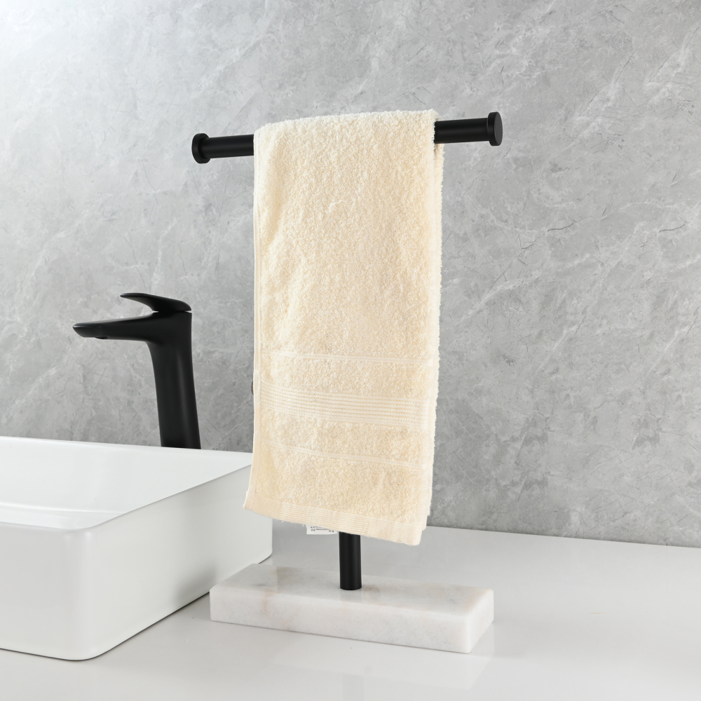 Tecmolog 304 Stainless Steel Stand Tissue Roll Marble Base Paper Storage for Bathroom